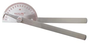 Fabrication Stainless Steel Goniometers, Baseline SS 180°, 8"