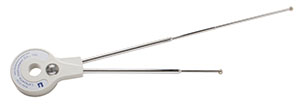 Fabrication Stainless Steel Goniometers Extendable Legs (9-26"), 180° with Magnification