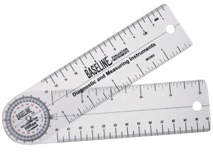 Fabrication Baseline Hires 360° Clear Plastic Rulongmeter, 6"