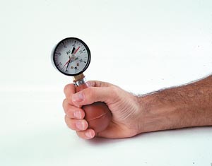 Fabrication Baseline Pneumatic (Squeeze Bulb) Dynamometer (15 Psi), With Reset