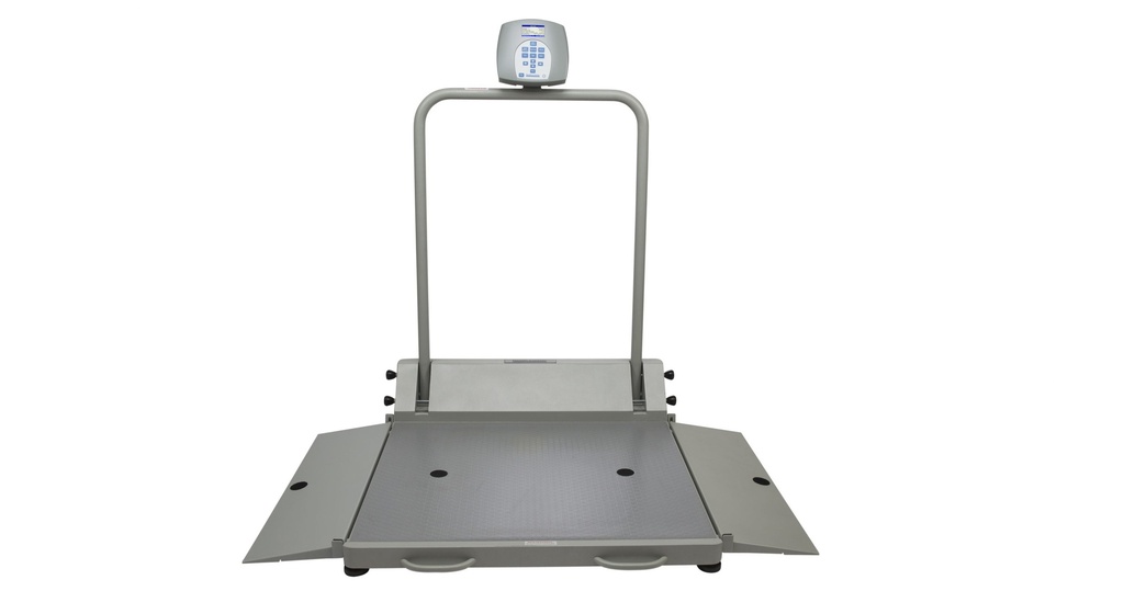 Health O Meter Professional 454 kg Digital Wheelchair Dual Ramp Scale Kilograms Only w/ Large Platform