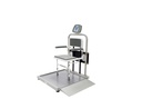 Health O Meter Professional 1000 lb Digital Wheelchair Ramp Scale w/ Fold-Away Seat