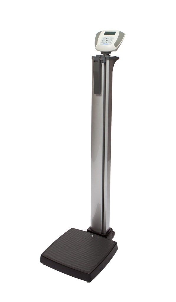 Health O Meter Professional 600 lb Heavy Duty Eye Level Digital Scale w/ Integral Digital Height Rod & Built-in Pelstar Wireless Technology