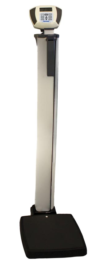 Health O Meter Digital Scale, Heavy Duty Eye-Level w/Integral Digital Hght Rod, EMR USB Conn