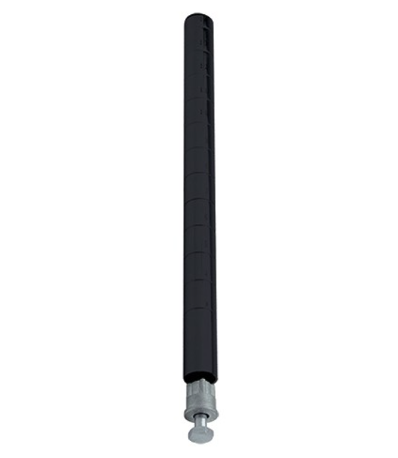 Quantum Wire Shelving Post, 86"H, Black