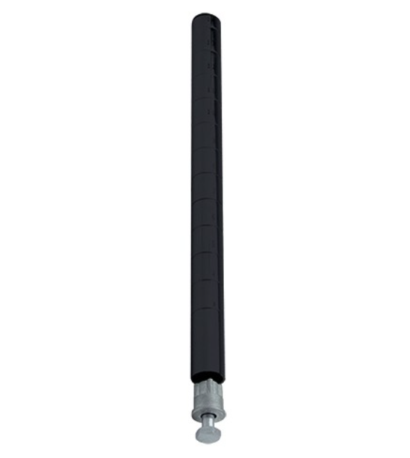 Quantum Wire Shelving Post, 34"H, Black
