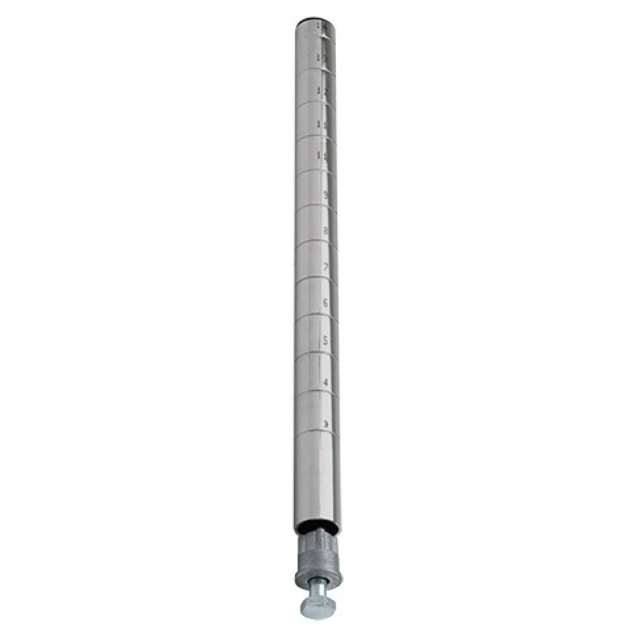 Quantum Wire Shelving Post, 14"H, Stainless Steel