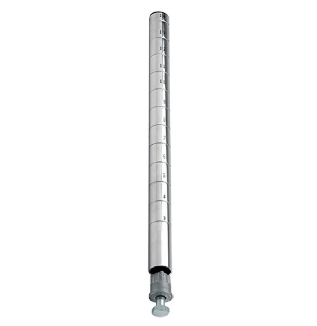 Quantum Wire Shelving Post, 6"H, Chrome