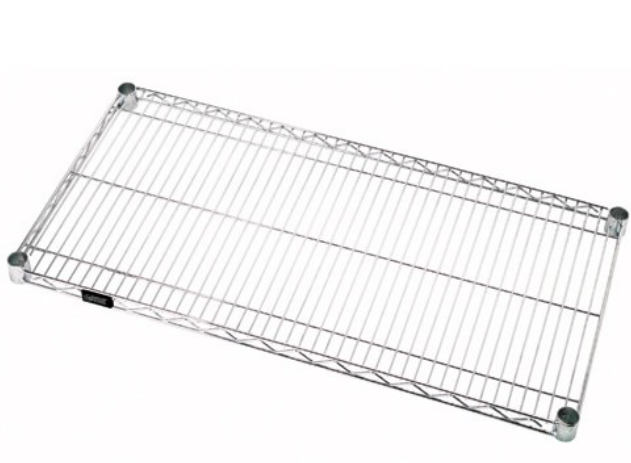 Quantum Wire Shelves, 18"W x 48"L, Stainless Steel