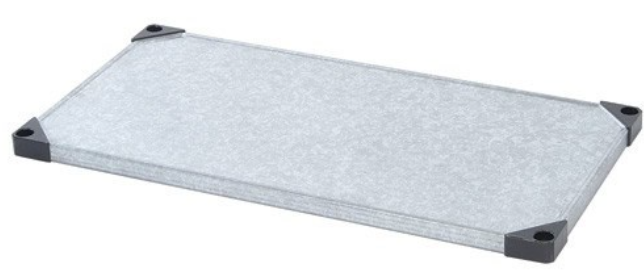 Quantum Solid Shelf, 24"W x 72"L, Galvanized Steel