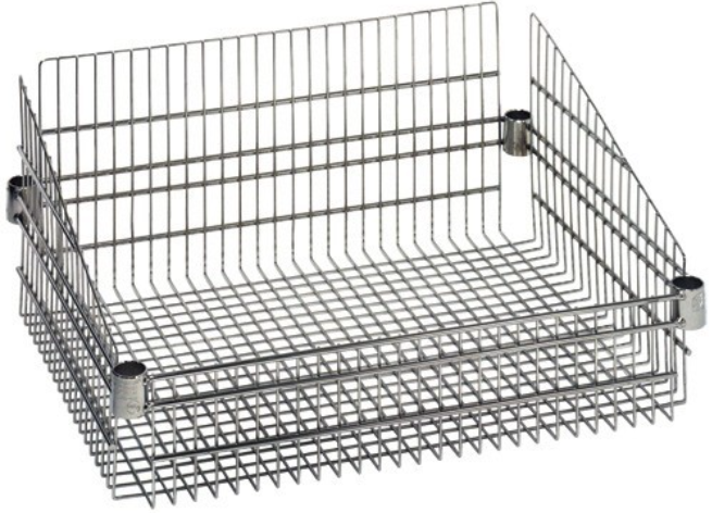 Quantum Post Baskets - Chrome, 24" x 24"