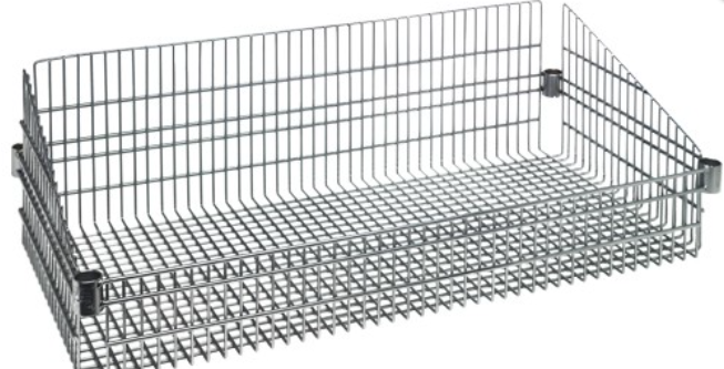 Quantum Post Baskets - Chrome, 18" x 36"