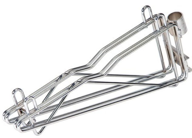 Quantum Multiple Shelf Wall Mount, Double Post Mount Bracket, 14"