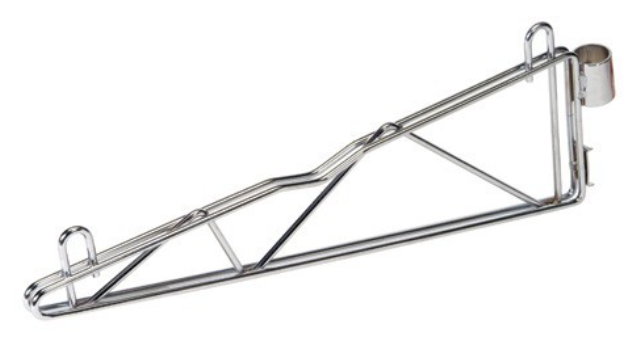 Quantum Multiple Shelf Wall Post Mount Bracket, 24", 2/ea