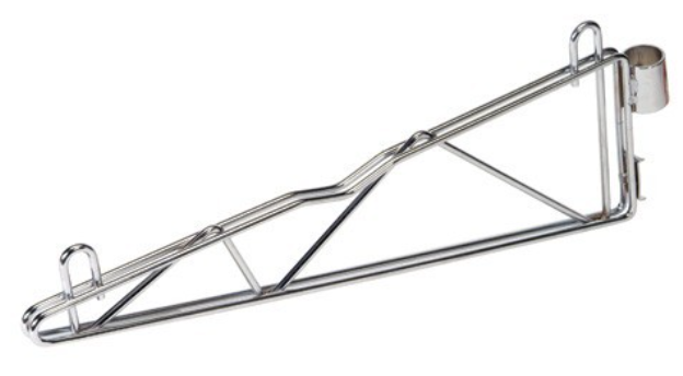 Quantum Multiple Shelf Wall Post Mount Bracket, 18", 2/ea