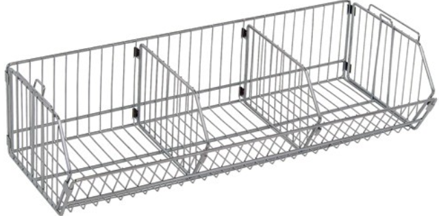 Quantum Modular Shelf Basket, 20"W x 36"L x 9"H, Chrome
