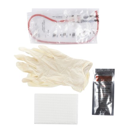 Bard Medical Touchless Plus 14 Fr Red Rubber Unisex Intermittent Catheter Kit, 50/Case