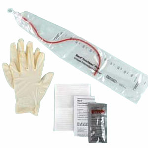Bard Medical Touchless Plus 12 Fr Red Rubber Unisex Intermittent Catheter Kit, 50/Case