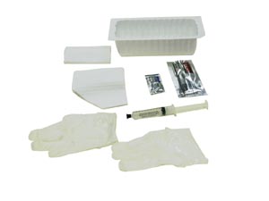 Amsino Amsure® Foley Insertion Tray, Prefilled 10cc Syringe of Sterile Water