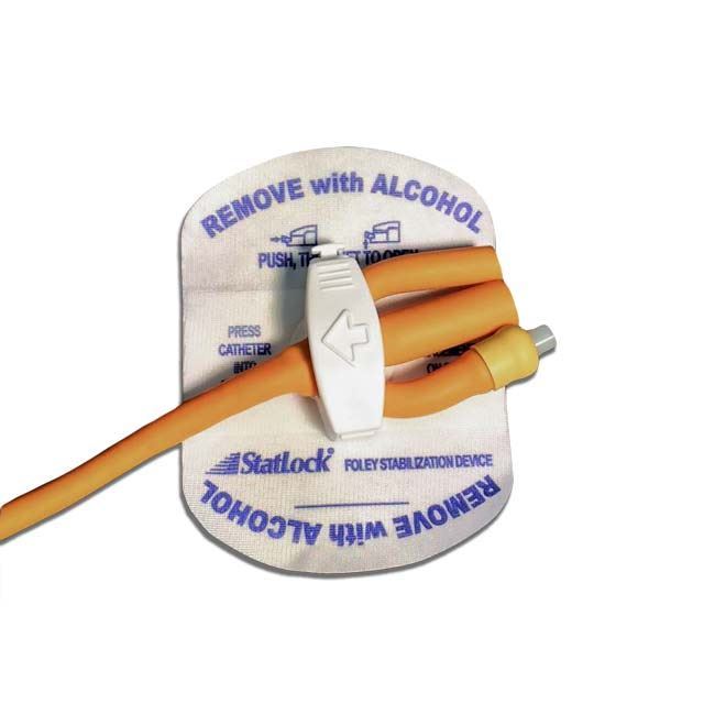 Bard Medical StatLock Adult Foley Stabilization Device Tricot Anchor Pad for 3-Way Catheters, 25/Case