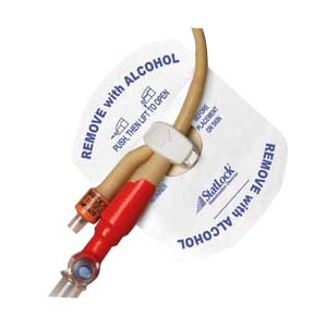 Bard Medical StatLock Adult Foley Stabilization Device Foam Anchor Pad w/ Perspiration Holes for Silicone Catheters, 25/Box