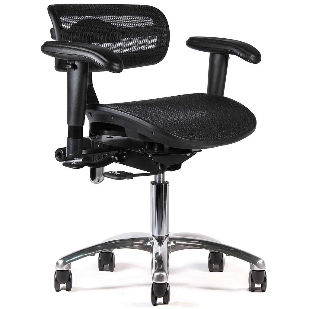 Crown Seating C120 Mesh Office Stool (Midnight)
