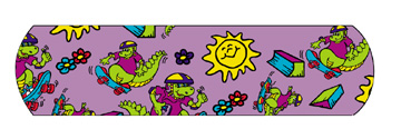 Nutramax Adhesive Bandages Herbie® The Dinosaur Stat Strip®, ¾" x 3"