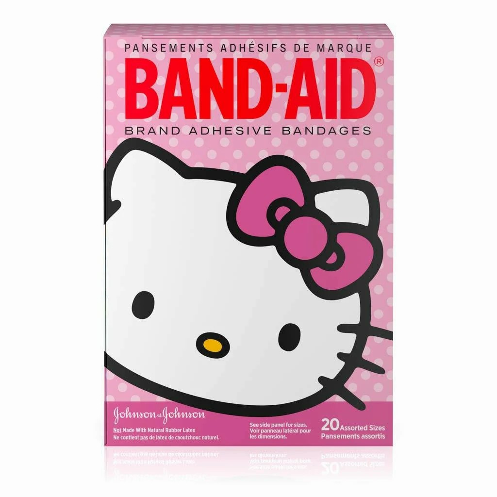 Johnson & Johnson Band-Aid Assorted Hello Kitty Adhesive Bandages, 24/Case
