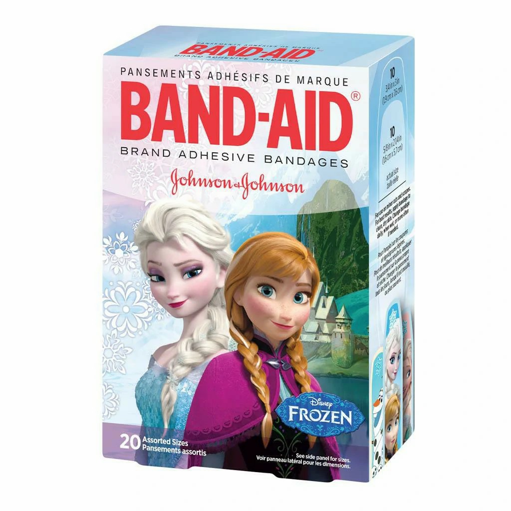 Johnson & Johnson Band-Aid Assorted Disney Frozen Adhesive Bandages, 24/Case