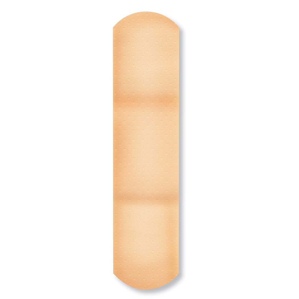 Dukal American White Cross 1 x 3 inch Plastic Adhesive Bandages, 7500/Pack