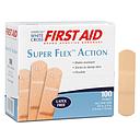 Dukal American White Cross 3/4 x 3 inch Super Flex Foam Adhesive Bandages, 1200/Pack