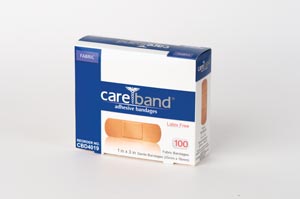 Aso Careband™ Plastic Adhesive Strips, 1" x 3", Latex Free (LF), 100 bx