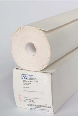 Medical Action Kurotex Heavy Moleskin, Beige, 12" x 5 yds, Water Repellent, Adhesive Backed, 1bx