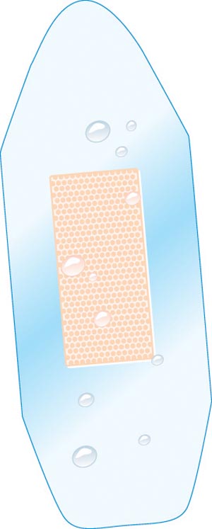 Dukal Waterseal Fabric Bandage, 31/32" x 2¾", Clear, 50 bx, 24 cs