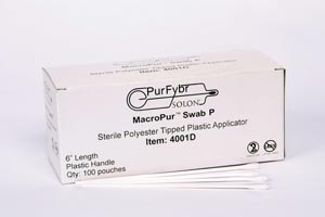 Amd Medicom Polyester-Tipped Swab, Plastic, 6"L, Sterile, 1/pch, 100 bx