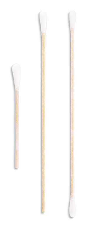 Amd Medicom Solon Cotton-Tipped Applicator, 6" x 1/12", Wood Stick, Tapered Tip, 100 bg
