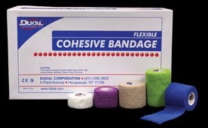 Dukal Cohesive Bandages, 3", NS, Assorted Colors, 5 yds