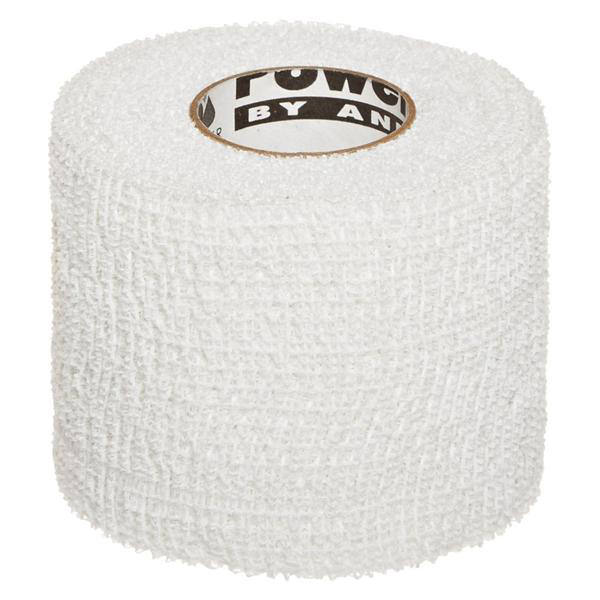 Andover Powerflex 1.5 inch x 6 Yd. Cohesive Latex Free Self-Adherent Wrap Bandage, White, 32/Case
