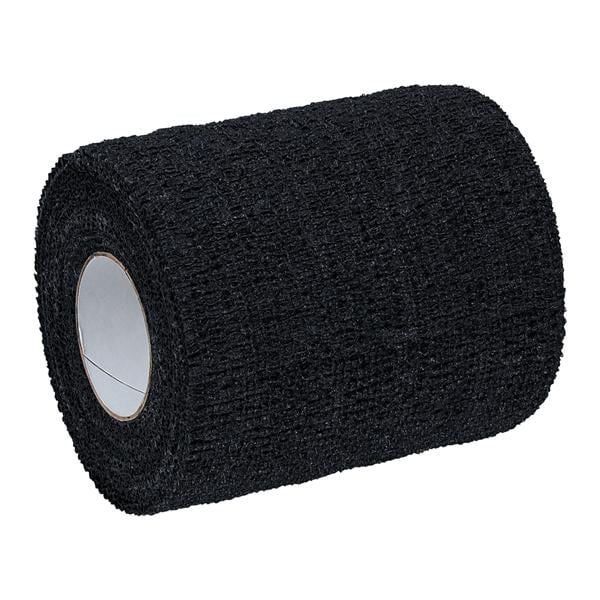 Andover Powerflex 3 inch x 6 Yd. Cohesive Self-Adherent Wrap Bandage, Black, 48/Case
