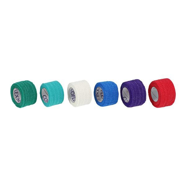 Andover Coflex NL 1.5 inch x 5 Yd. Flexible Cohesive Self-Adherent Wrap Bandage, Rainbowpack, 48/Case