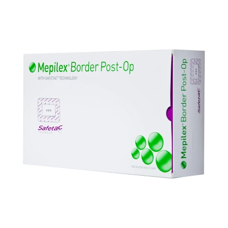 Molnlycke Mepilex 4 inch x 12 inch Foam Border Post-Op Dressings, White, 25/Case