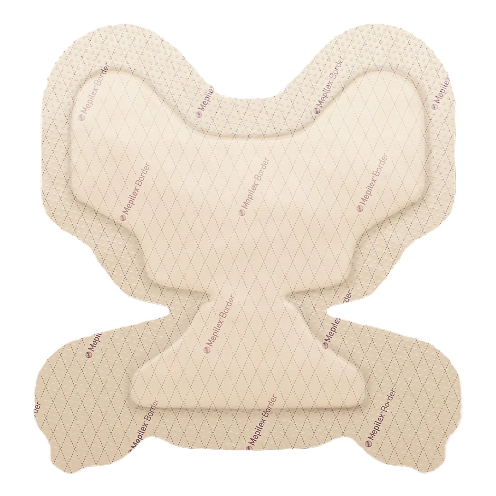 Molnlycke Mepilex 8.7 inch x 9.1 inch Foam Border Heel Dressings, Tan, 30/Case