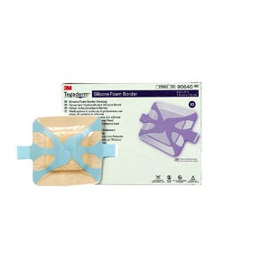 3M™ Tegaderm™ Silicone Foam Border Dressing, 3" x 3