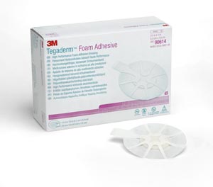 3M™ Tegaderm™ Foam Adhesive Dressing Mini Oval, 2 ¾&quot; x 3&quot;