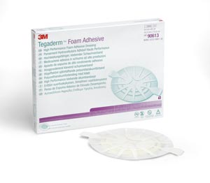 3M™ Tegaderm™ Foam Adhesive Dressing, 5 5/8" x 6 1/8", Oval