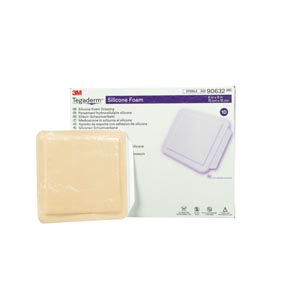 3M Tegaderm™ Silicone Foam Border Non-Bordered Dressing, 6" x 6"