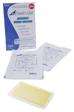 Southwest Elasto-Gel™ Wound Dressing, 6" x 8", No Tape