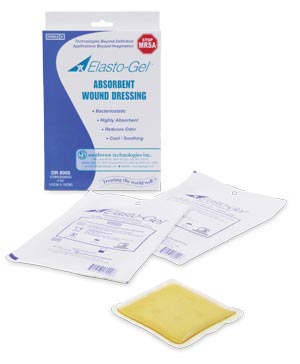 Southwest Elasto-Gel™ Wound Dressing, 4" x 4", No Tape