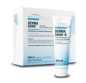 Integra Lifesciences Dermagran®B Hydrophilic Wound Dressing, Impregnated, 4" x 4", Sterile