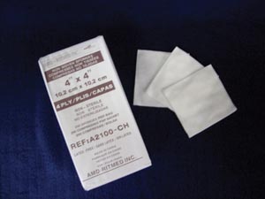 Amd Medicom Non-Adherent Island Dressing, 4" x 4", NS, 200 pk